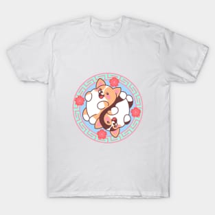 Yin Yang Corgis T-Shirt